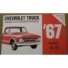 Chevrolet Truck Owner's Manual (Each) 1967-1972